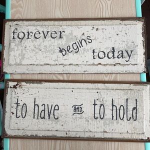 2 Wedding signs
